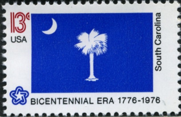 Scott 1640 13 Cent Stamp South Carolina State Flag