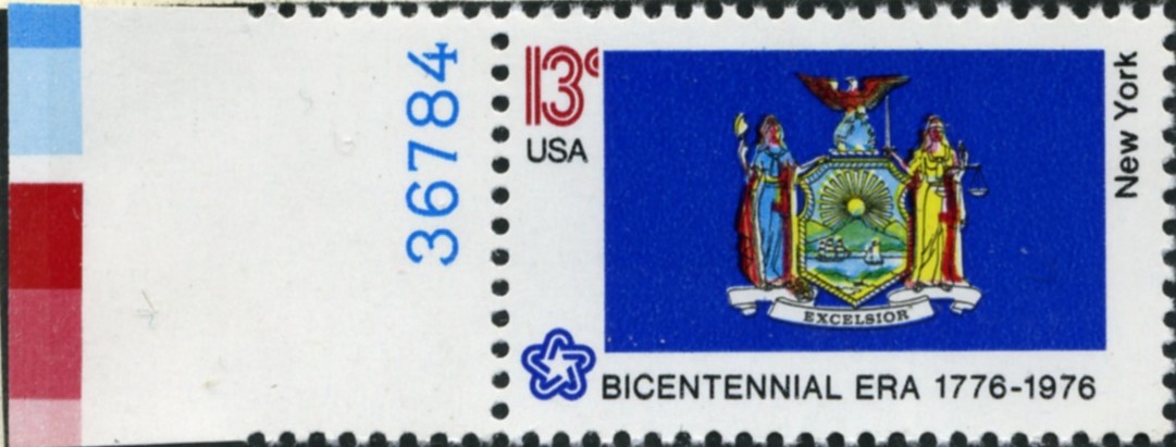 Scott 1643 13 Cent Stamp New York State Flag