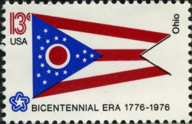 Scott 1649 13 Cent Stamp Ohio State Flag