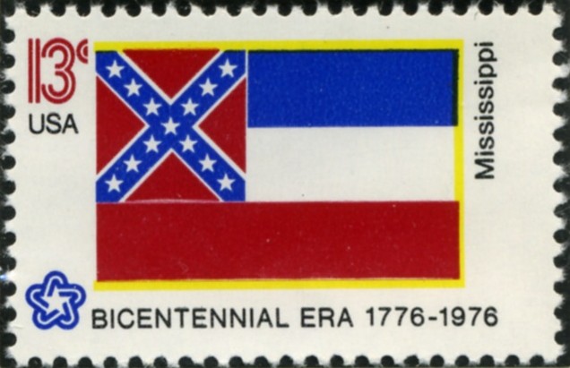 Scott 1652 13 Cent Stamp Mississippi State Flag
