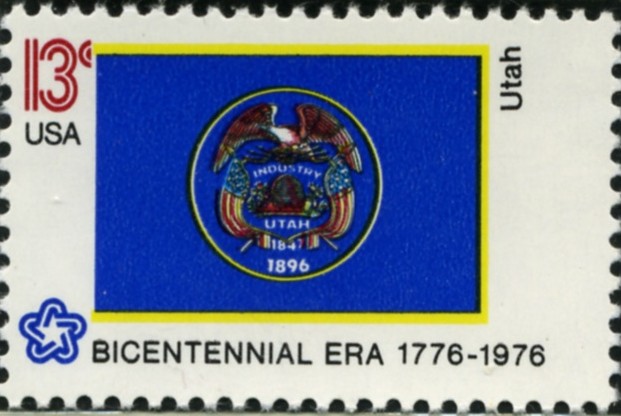 Scott 1677 13 Cent Stamp Utah State Flag