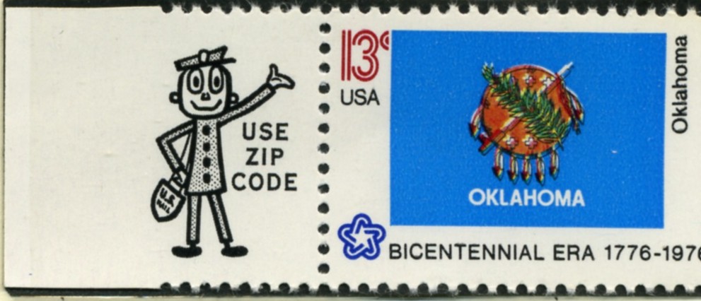 Scott 1678 13 Cent Stamp Oklahoma State Flag