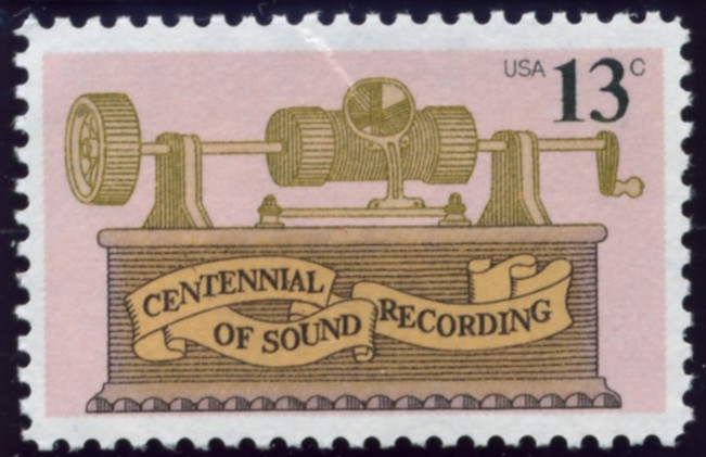Scott 1705 13 Cent Stamp Centennial Of Sound Recording