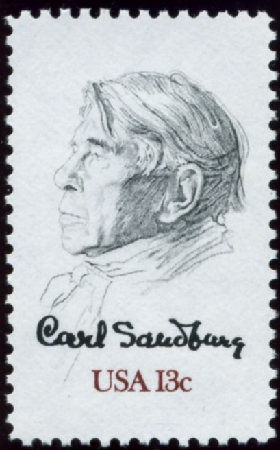 Scott 1731 13 Cent Stamp Carl Sandburg
