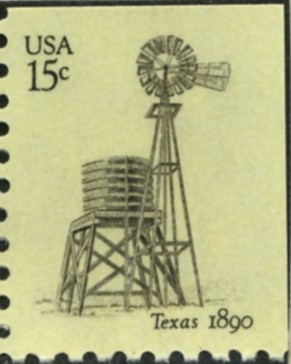 Scott 1742 15 Cent Stamp Texas Windmill