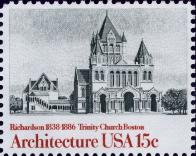 Scott 1839 15 Cent Stamp Architecture Trinity Church Boston by Richardson