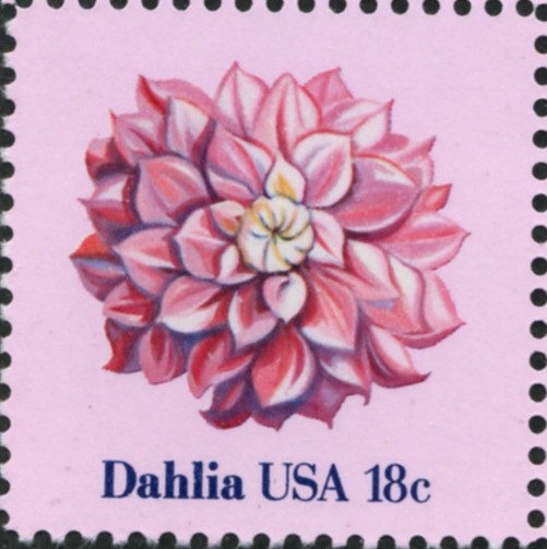 Scott 1878 18 Cent Stamp Dahlia