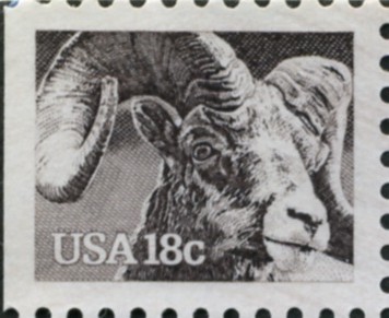Scott 1880 18 Cent Stamp Bighorn Sheep