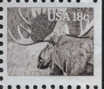 Scott 1887 18 Cent Stamp Moose