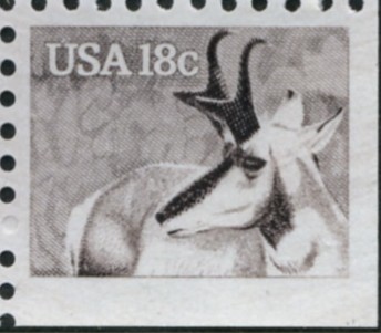 Scott 1889 18 Cent Stamp Pronghorn Antelope