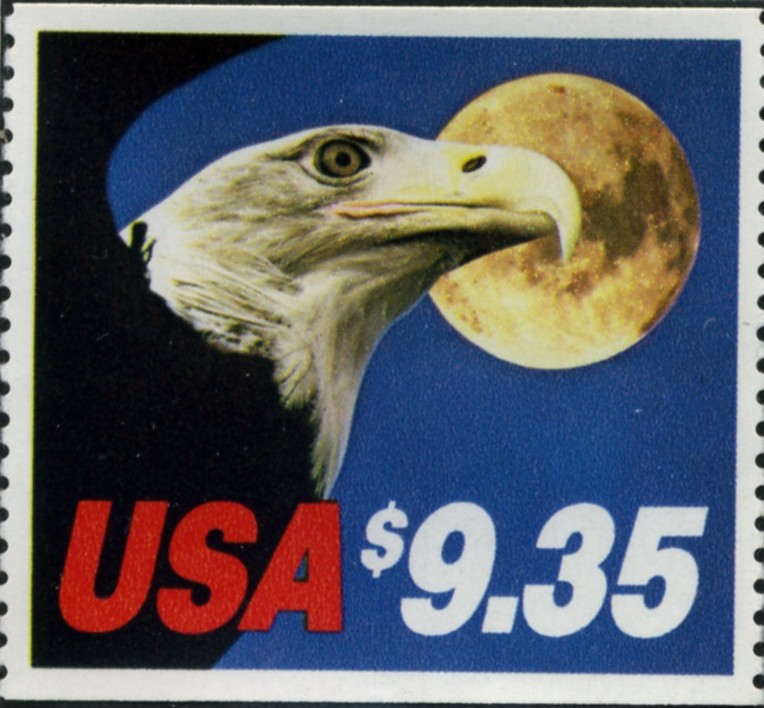 Scott 1909 9.35 Express Mail Stamp Eagle and Moon