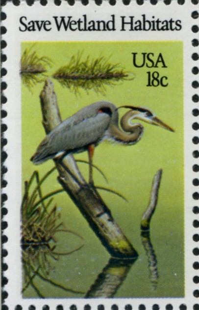 Scott 1921 18 Cent Stamp Save Wetland Habitats