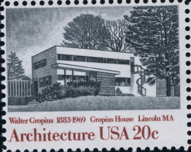 Scott 2021 20 Cent Stamp Architecture Gropius House by Walter Gropius