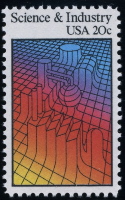 Scott 2031 20 Cent Stamp Science and Industry