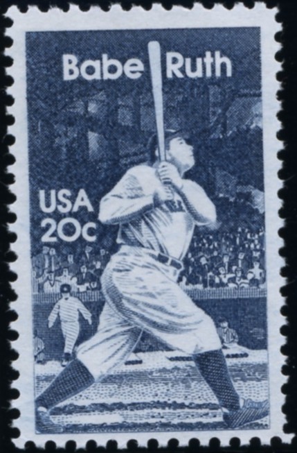 Scott 2046 20 Cent Stamp Babe Ruth