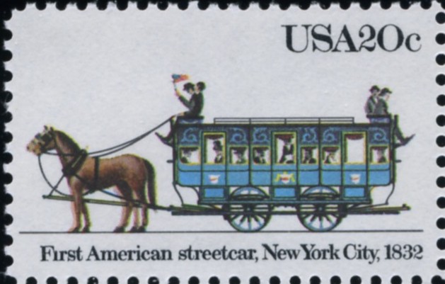Scott 2059 20 Cent Stamp First American Streetcar New York City 1832