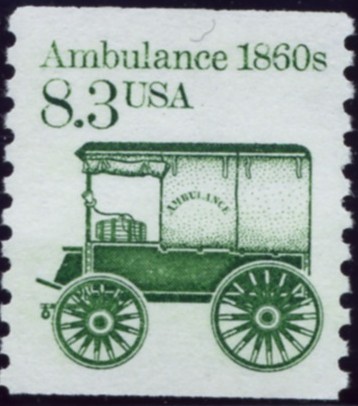 Scott 2128 8.3 Cent Stamp Ambulance