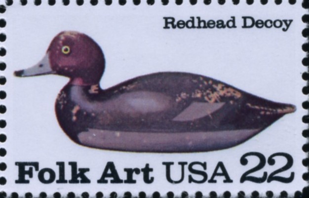Scott 2141 22 Cent Stamp Folk Art Redhead Decoy