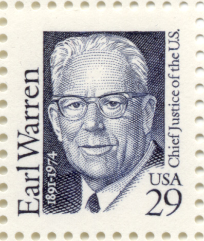 Scott 2184 29 Cents Earl Warren Stamp