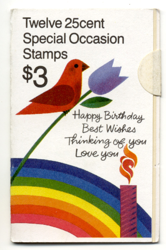Scott 2395 throught 2398 Special Occasion 25 Cent Stamps Booklet of 12