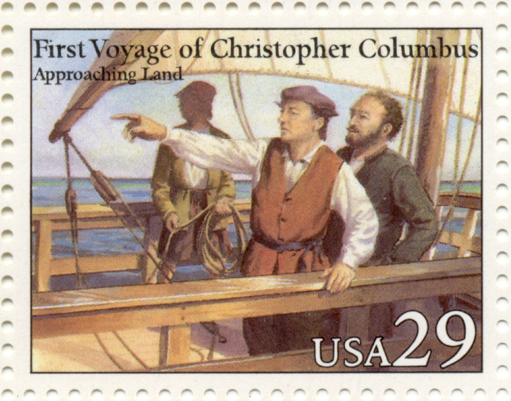 Scott 2622 Christopher Columbus Approaching Land 29 Cent Stamp