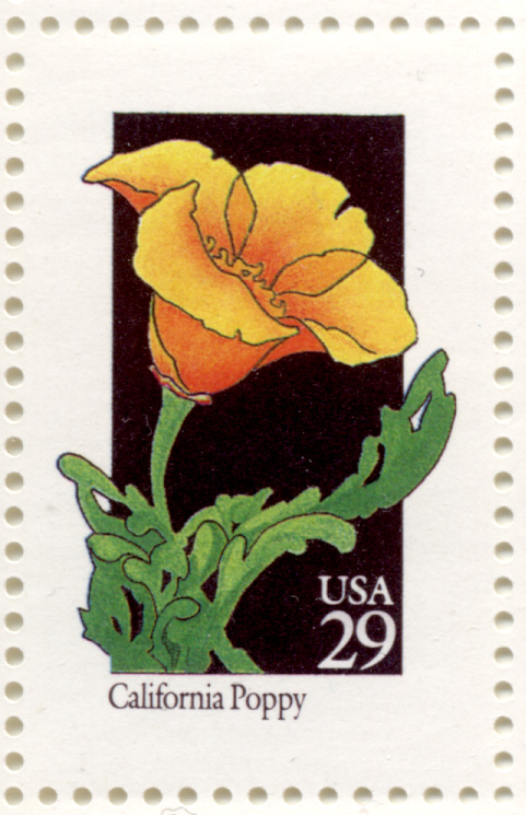 Scott 2651 Wildflowers California Poppy 29 Cent Stamp