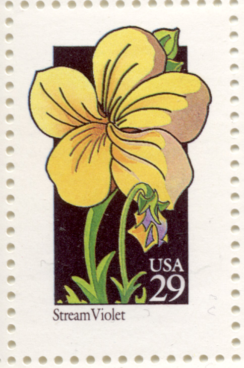 Scott 2655 Wildflowers Stream Violet 29 Cent Stamp