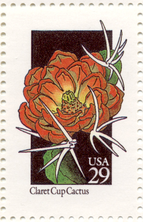 Scott 2660 Wildflowers Claret Cup Cactus 29 Cent Stamp