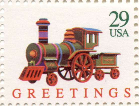 Scott 2712 Christmas Locomotive Toy 29 Cent Christmas Stamp