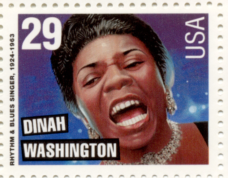 Scott 2730 Rock Roll and Rhythm Blues Dinah Washington 29 Cent Stamp