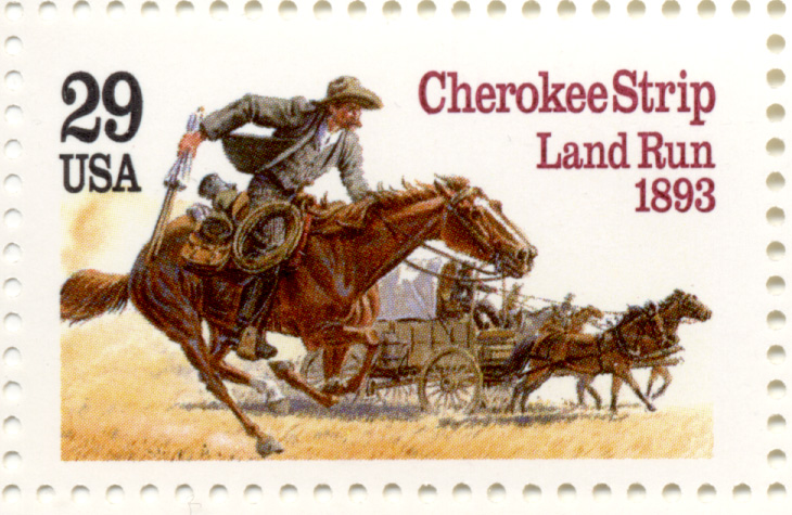 Scott 2754 Cherokee Strip Land Run 29 Cent Stamp