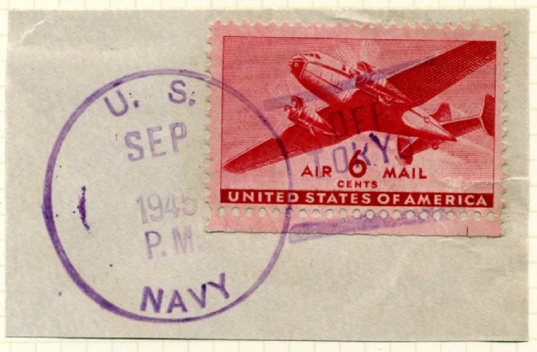 Scott C25 Carmine Transport Plane 6 Cent Airmail Stamp b
