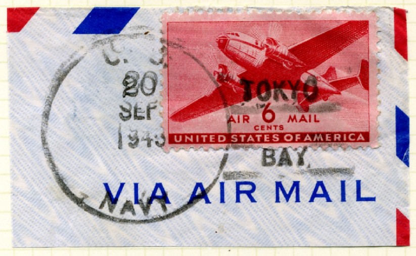 Scott C25 Carmine Transport Plane 6 Cent Airmail Stamp c