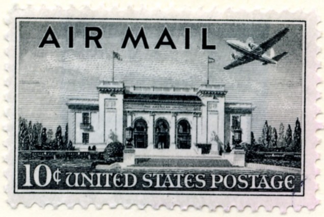Scott C34 Pan American Union Building 10 Cent Airmail Stamp a