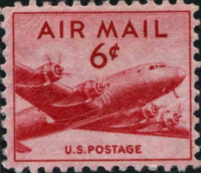 Scott C39 DC-4 Skymaster 6 Cent Airmail Stamp