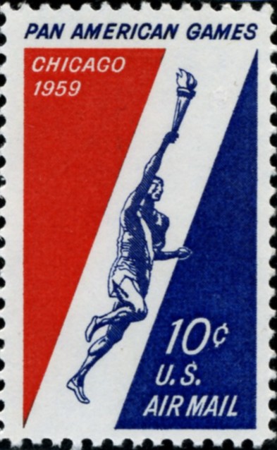 Scott C56 Pan American Games 10 Cent Airmail Stamp