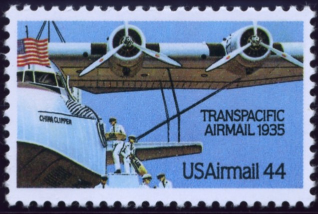 Scott C115 Transpacific Airmail Clipper 44 Cent Airmail Stamp