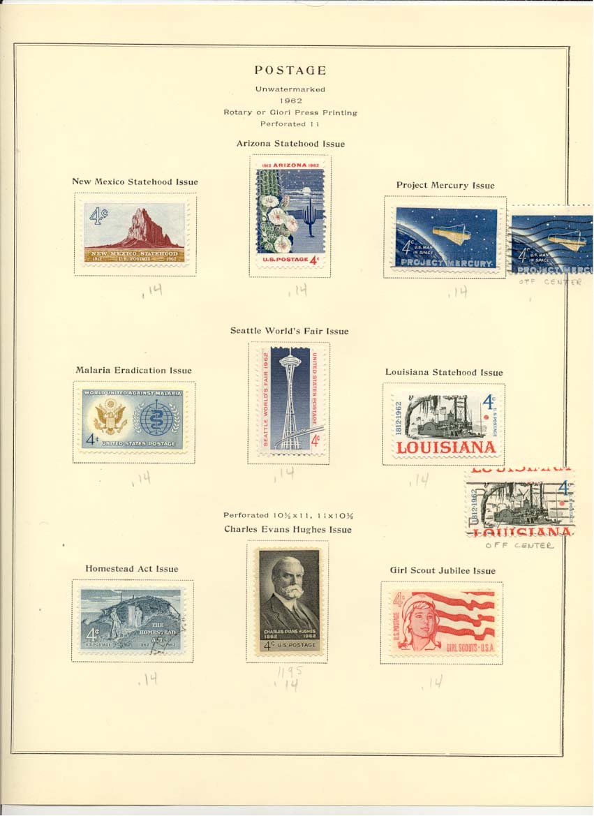 Postage Stamps Scott 1191 1192 1193 1194 1196 1197 1198 1195 1199