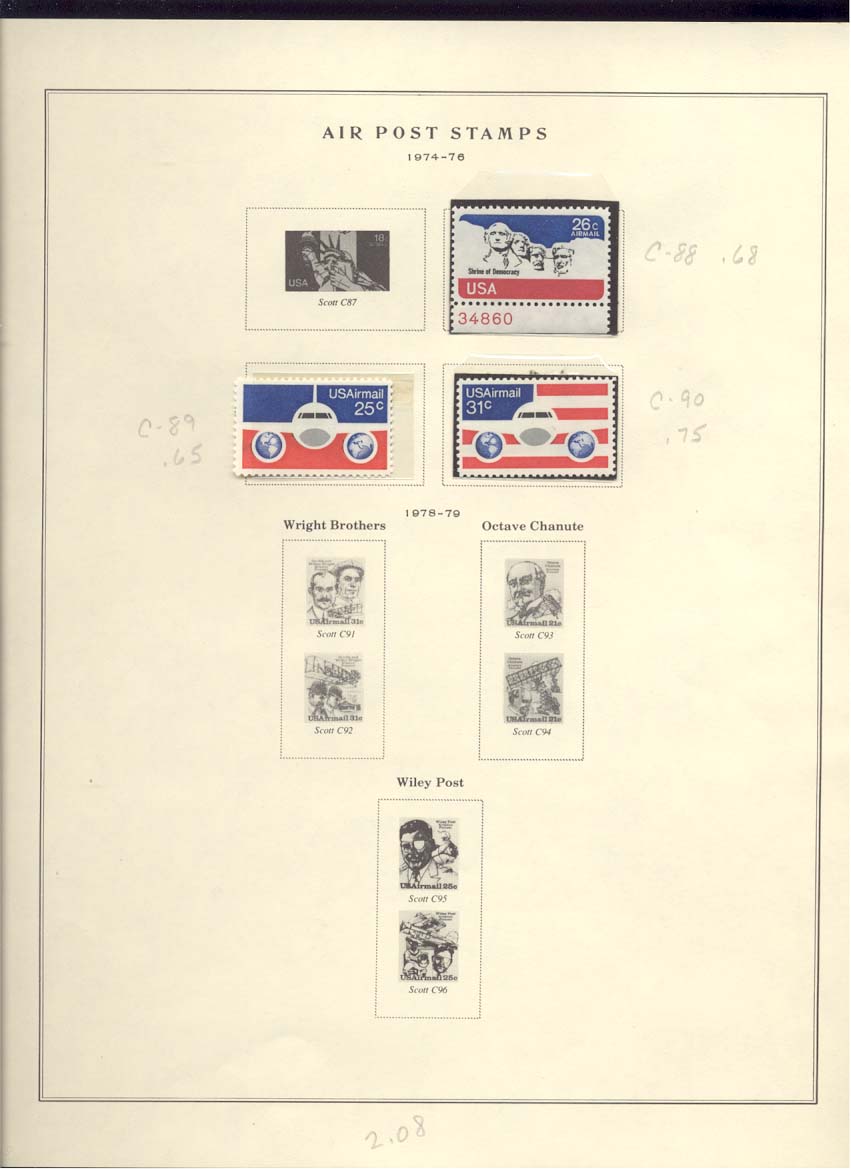 Air Post Stamps Scott #C88, C89, C90