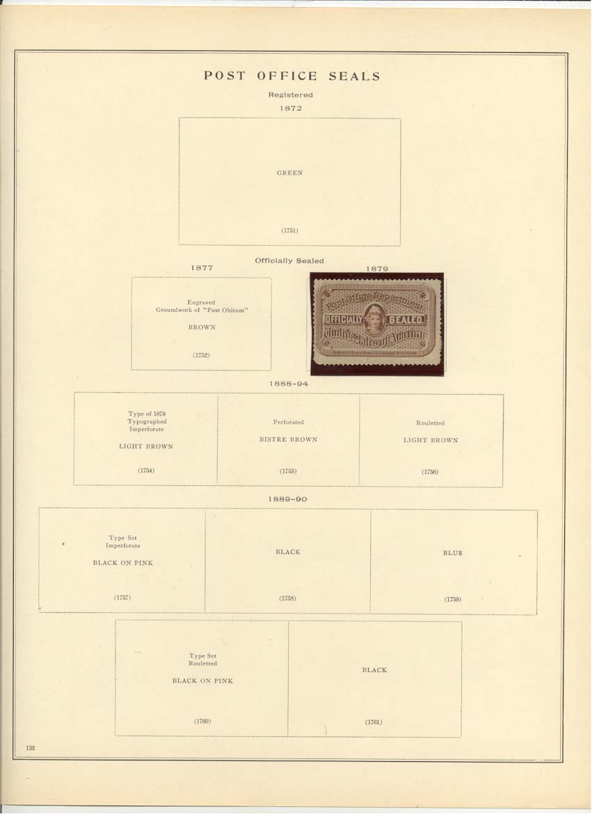 Post Office Seals Catalog # 1753