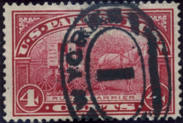Scott Q4 4 Cent Parcel Post Stamp Rural Mail Carrier a