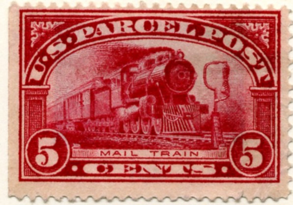 Scott Q5 5 Cent Parcel Post Stamp Mail Train