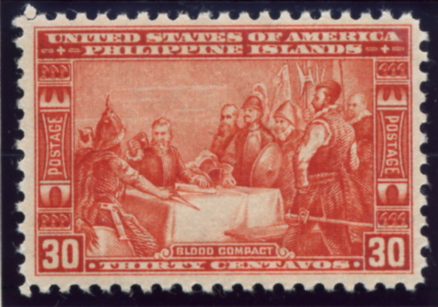Scott PIPS392 Philippines 30 Centavos Stamp Blood Compact