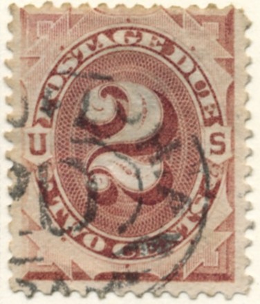 Scott J16 2 Cent Postage Due Stamp