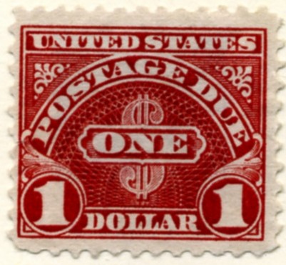 Scott J77 1 Dollar Postage Due Stamp