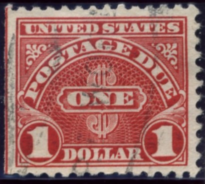 Scott J77 1 Dollar Postage Due Stamp a