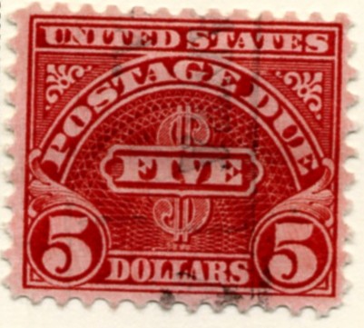 Scott J78 5 Dollar Postage Due Stamp