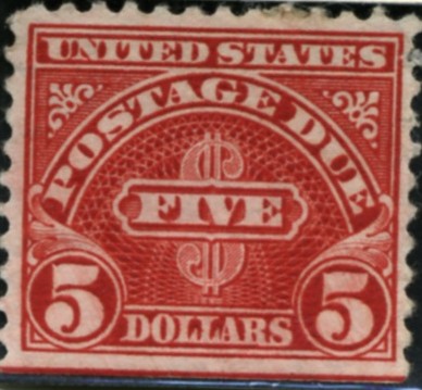 Scott J78 $5 Dollar Postage Due Stamp a