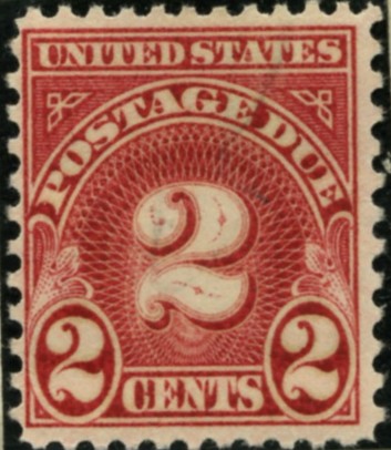 Scott J81 2 Cent Postage Due Stamp a