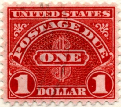 Scott J87 1 Dollar Postage Due Stamp
